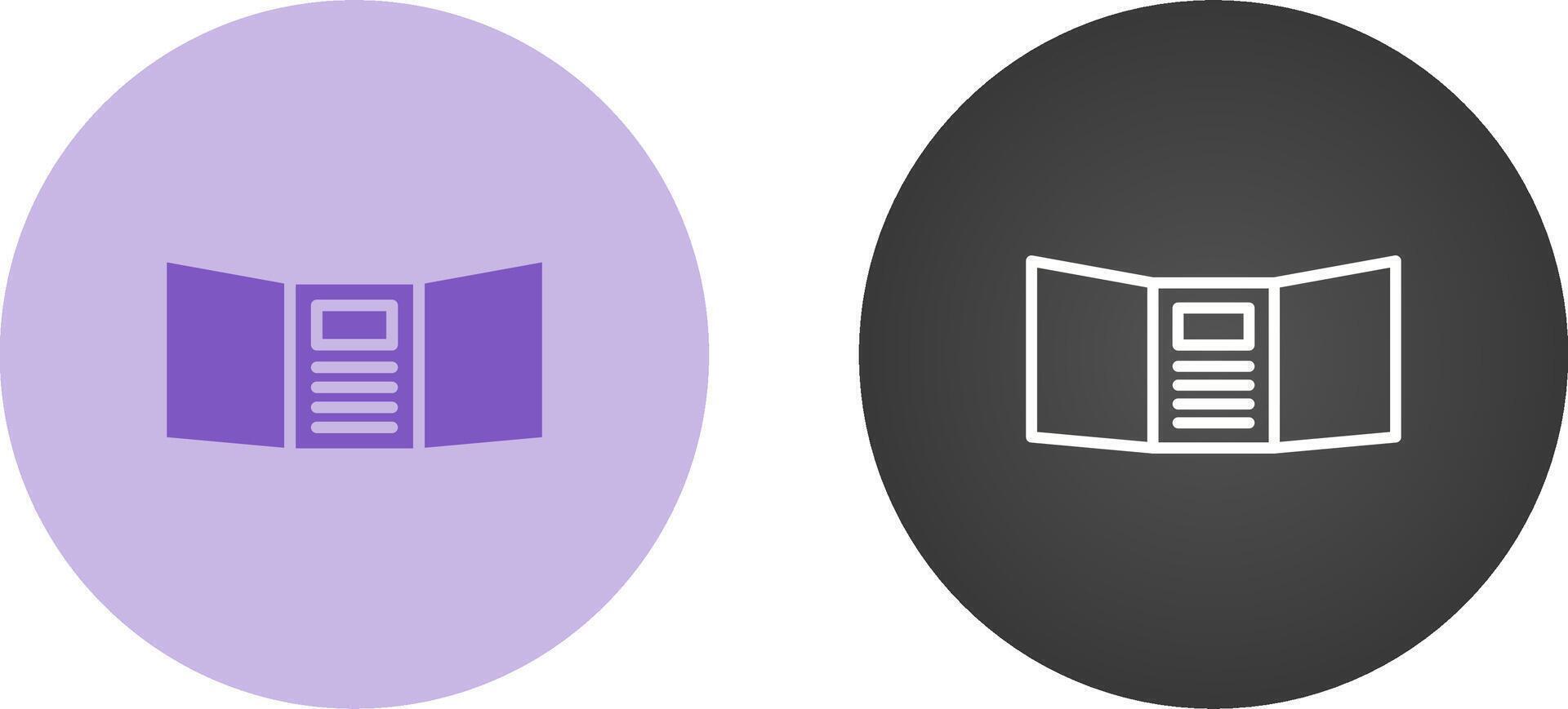 Triptych Vector Icon