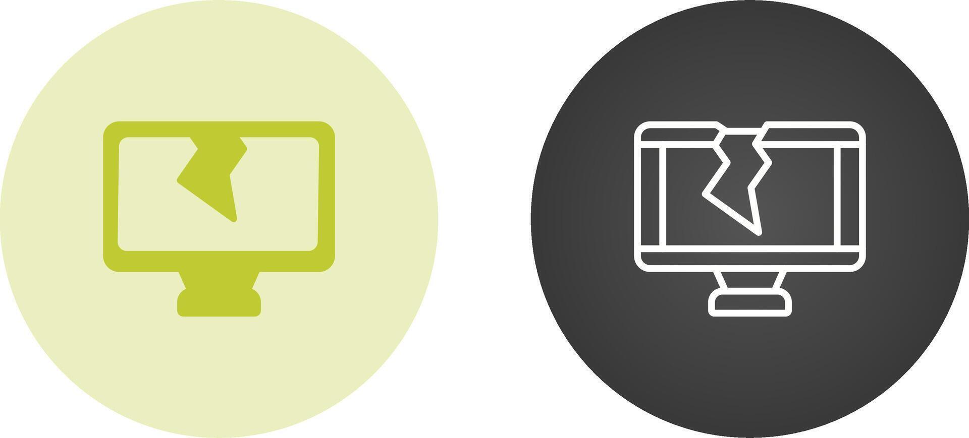 Cracked Vector Icon