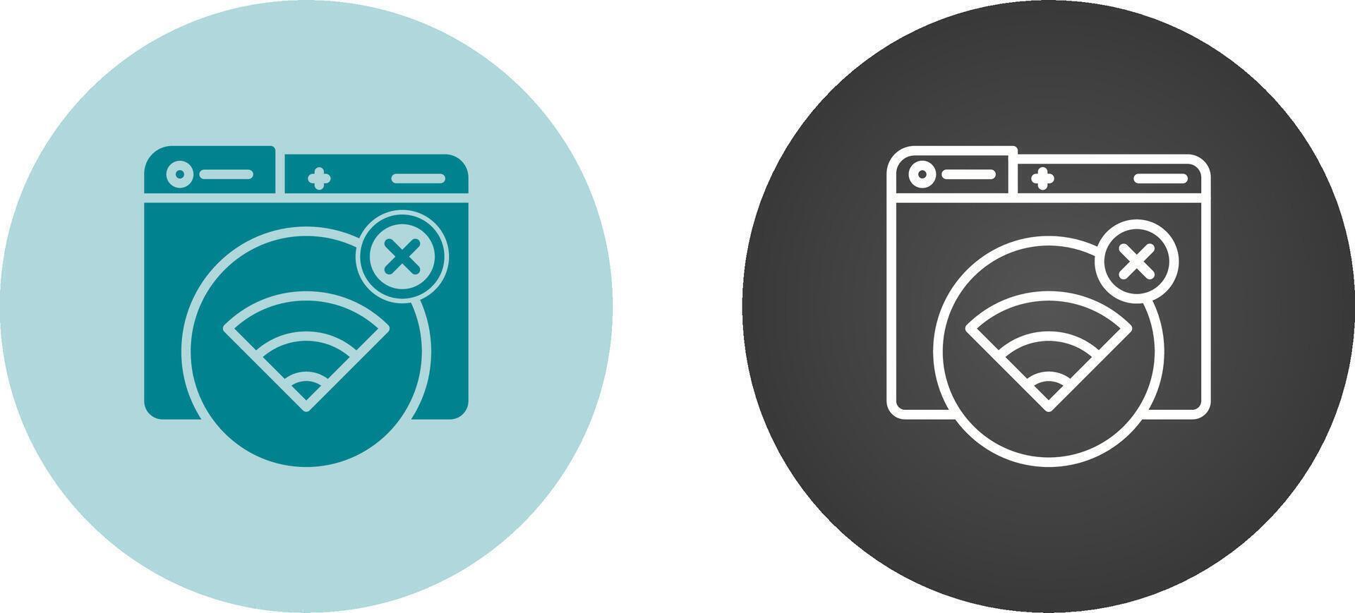 Connection Error Vector Icon