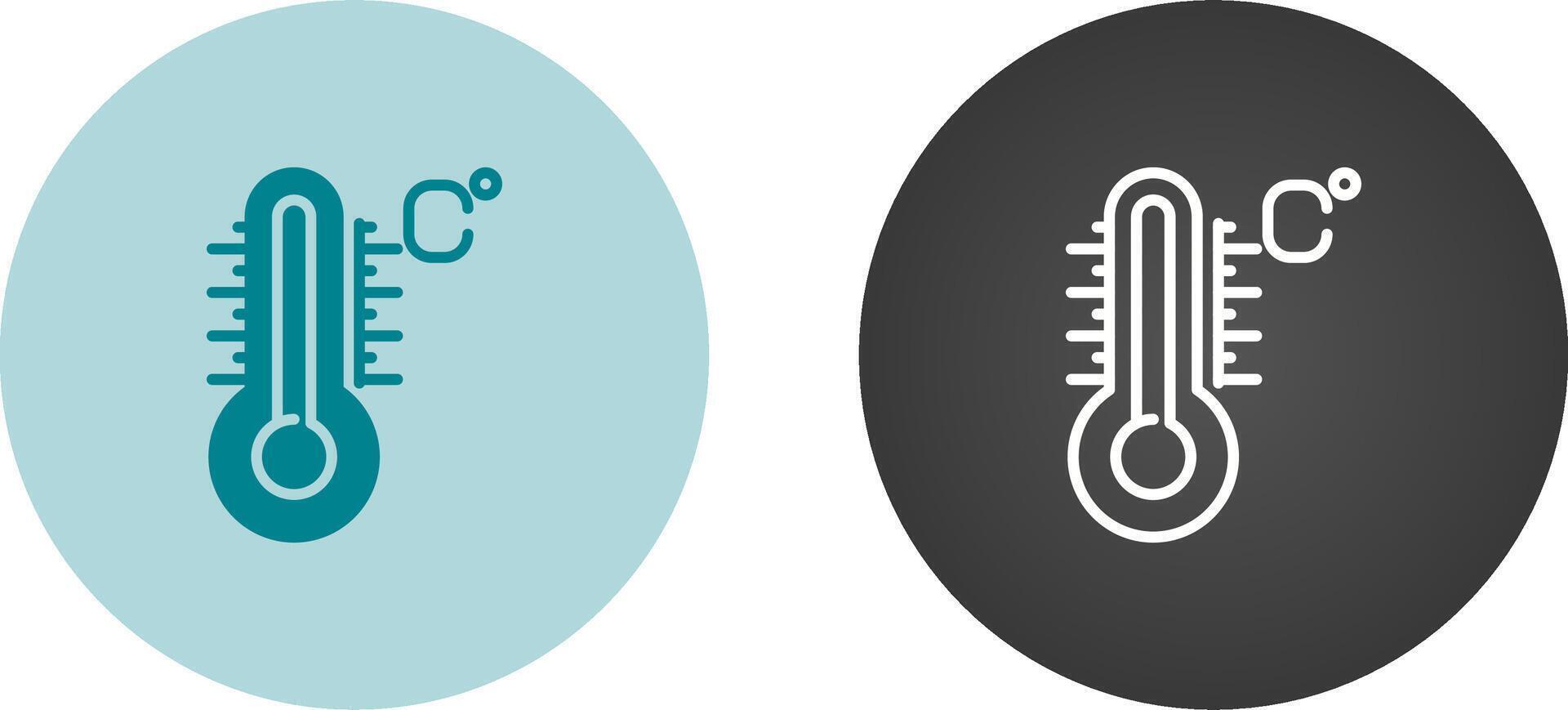 icono de vector de temperatura