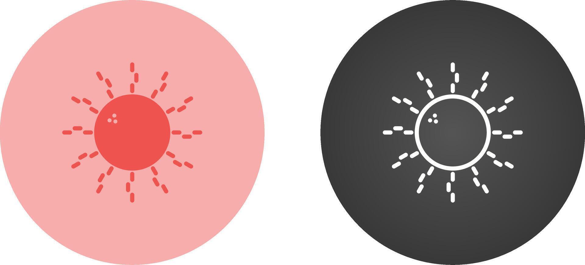 icono de vector de sol