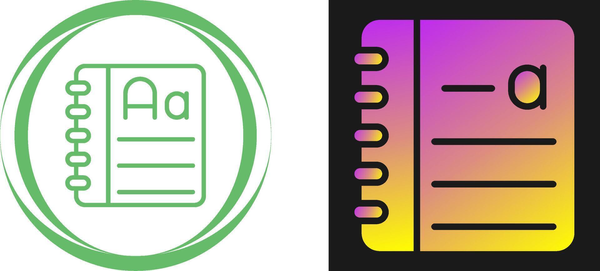 Thesaurus Vector Icon