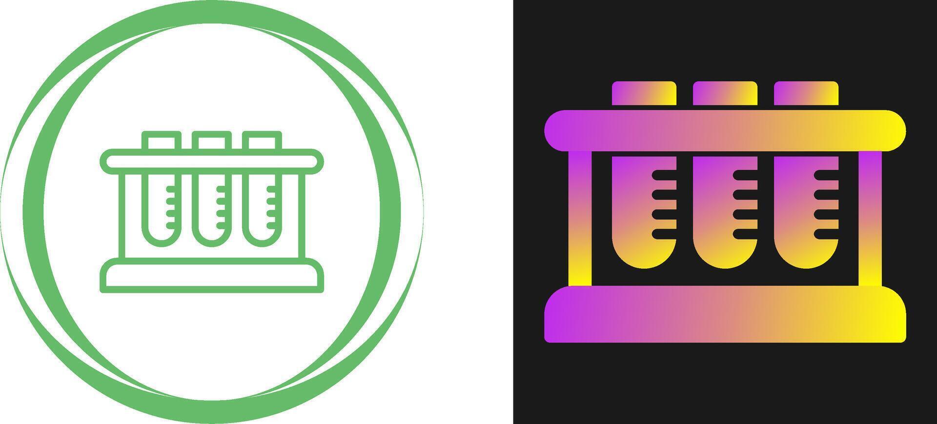 Test Tube Rack Vector Icon