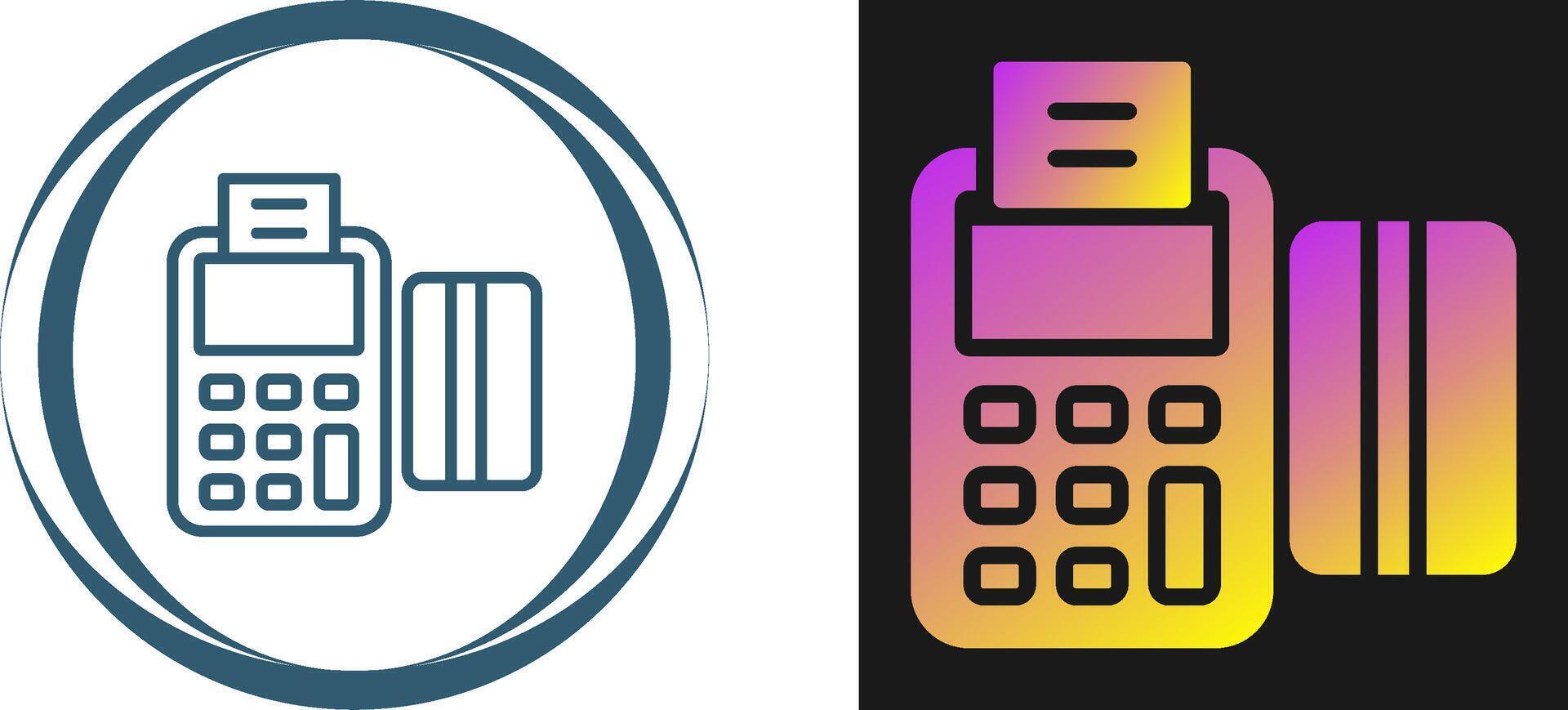 Point of Sale System Vector Icon