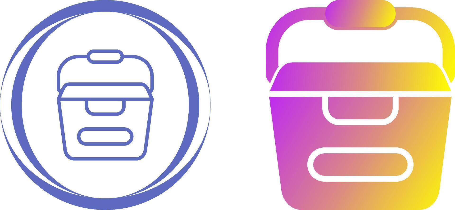 Portable water container Vector Icon