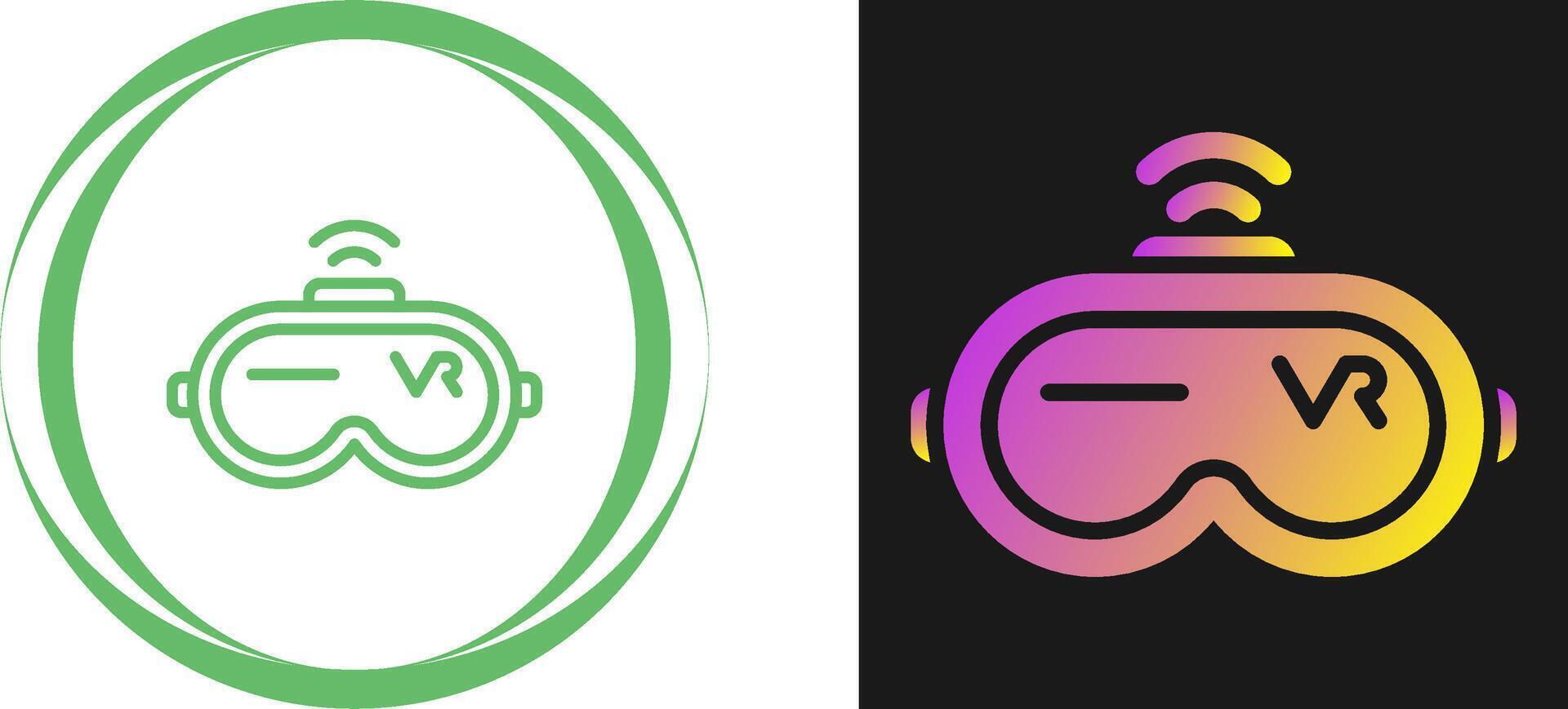 Virtual Reality Headset Vector Icon