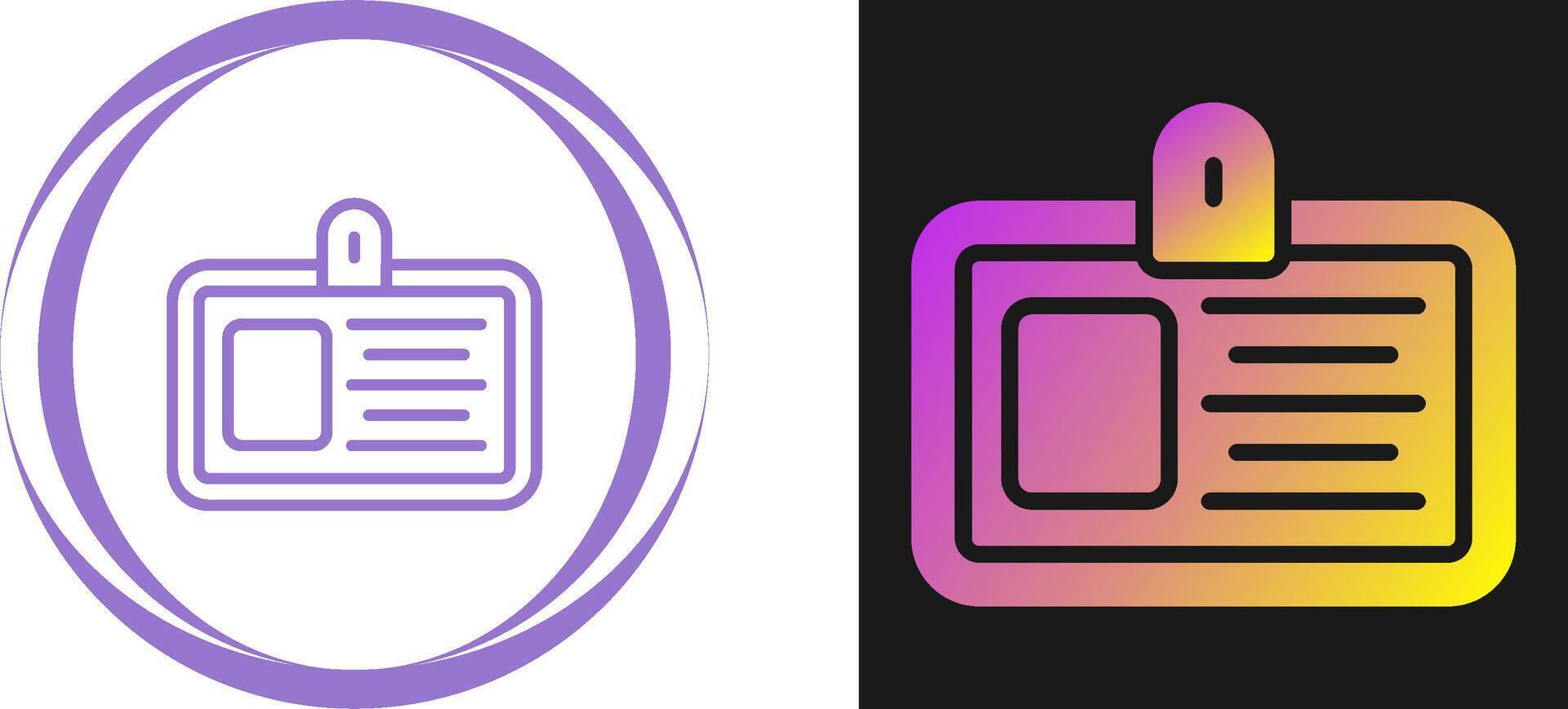 ID Card Vector Icon