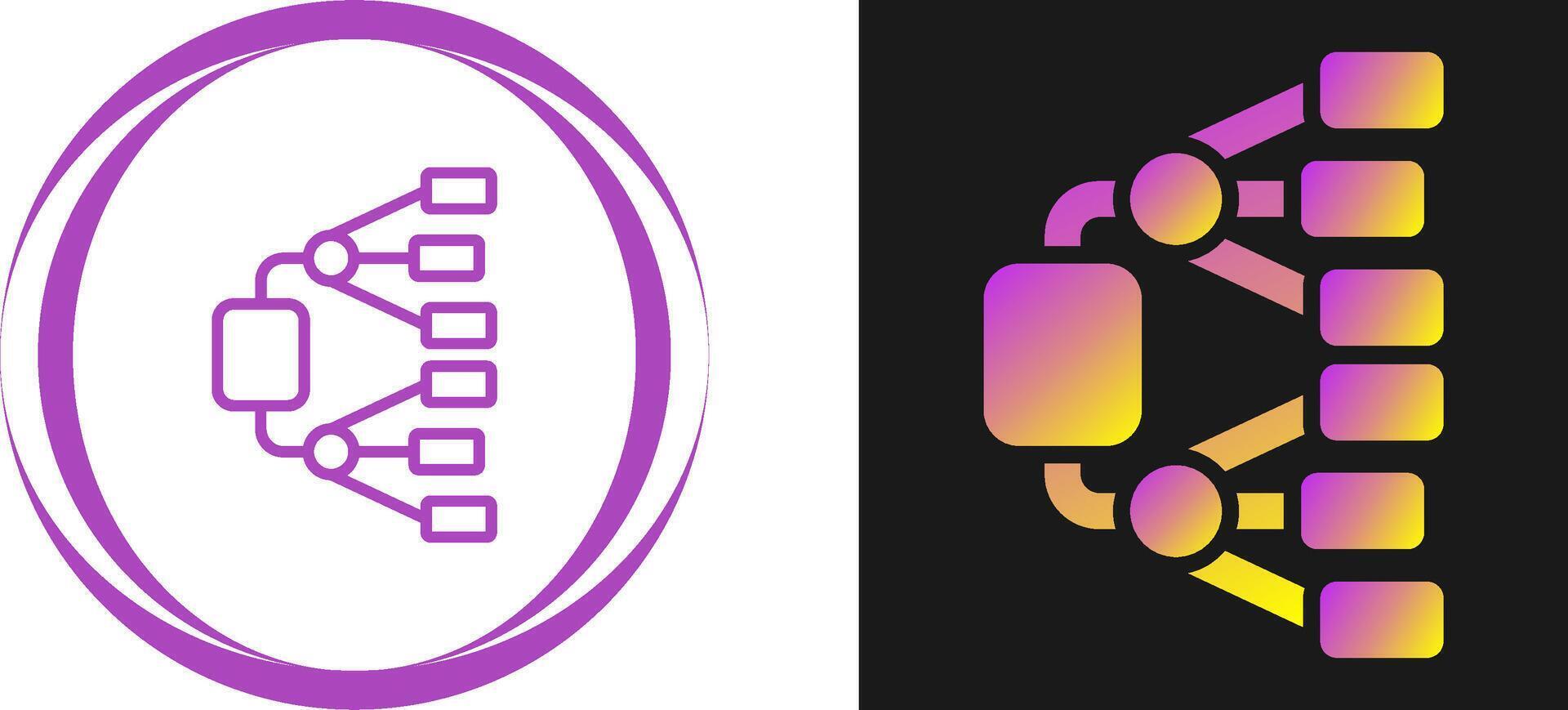 Network Diagram Vector Icon