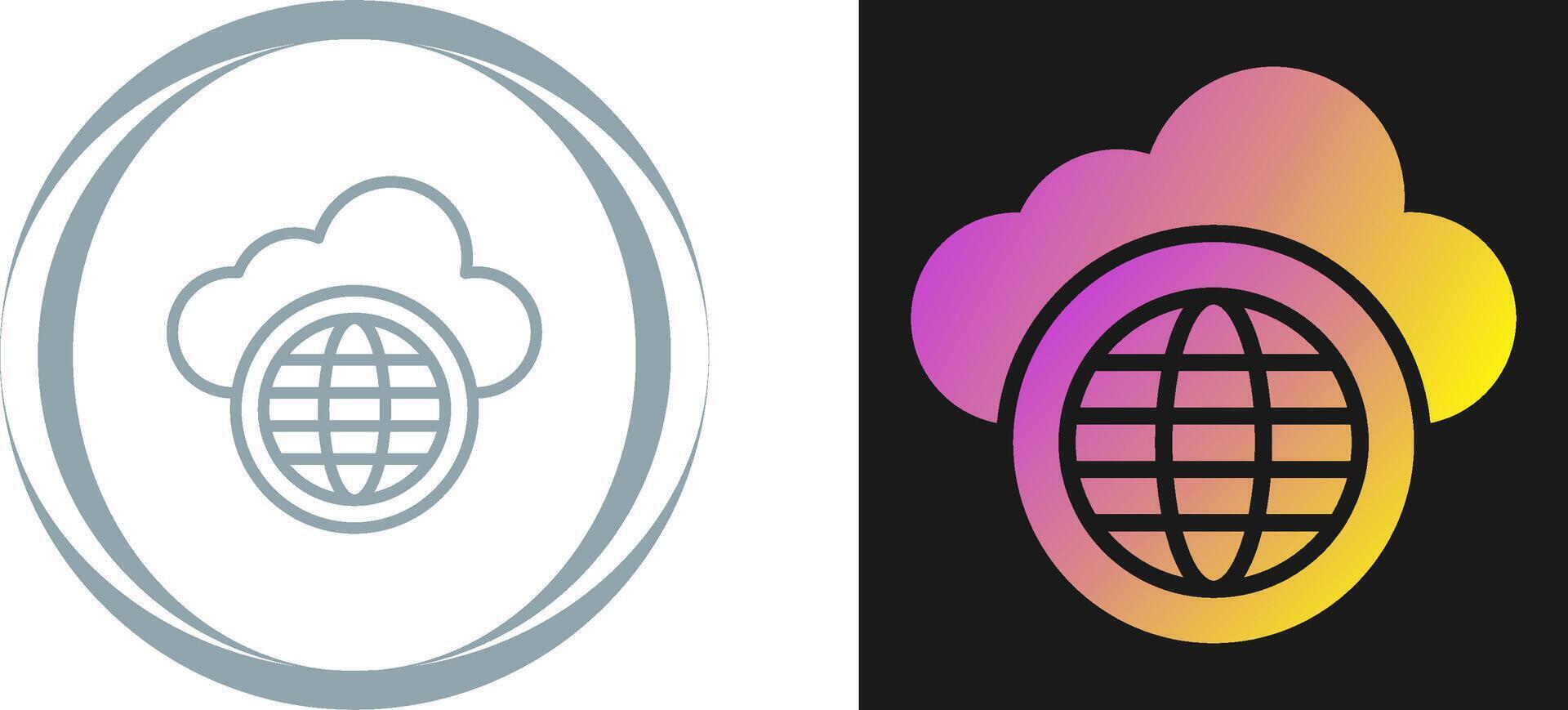 Cloud Network Vector Icon
