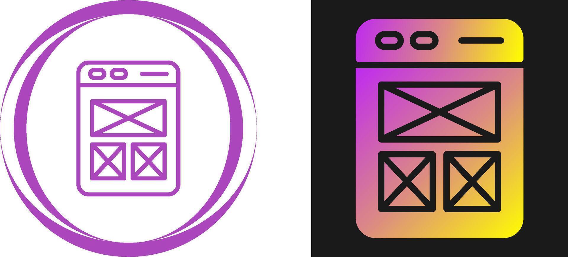 Wireframing Vector Icon