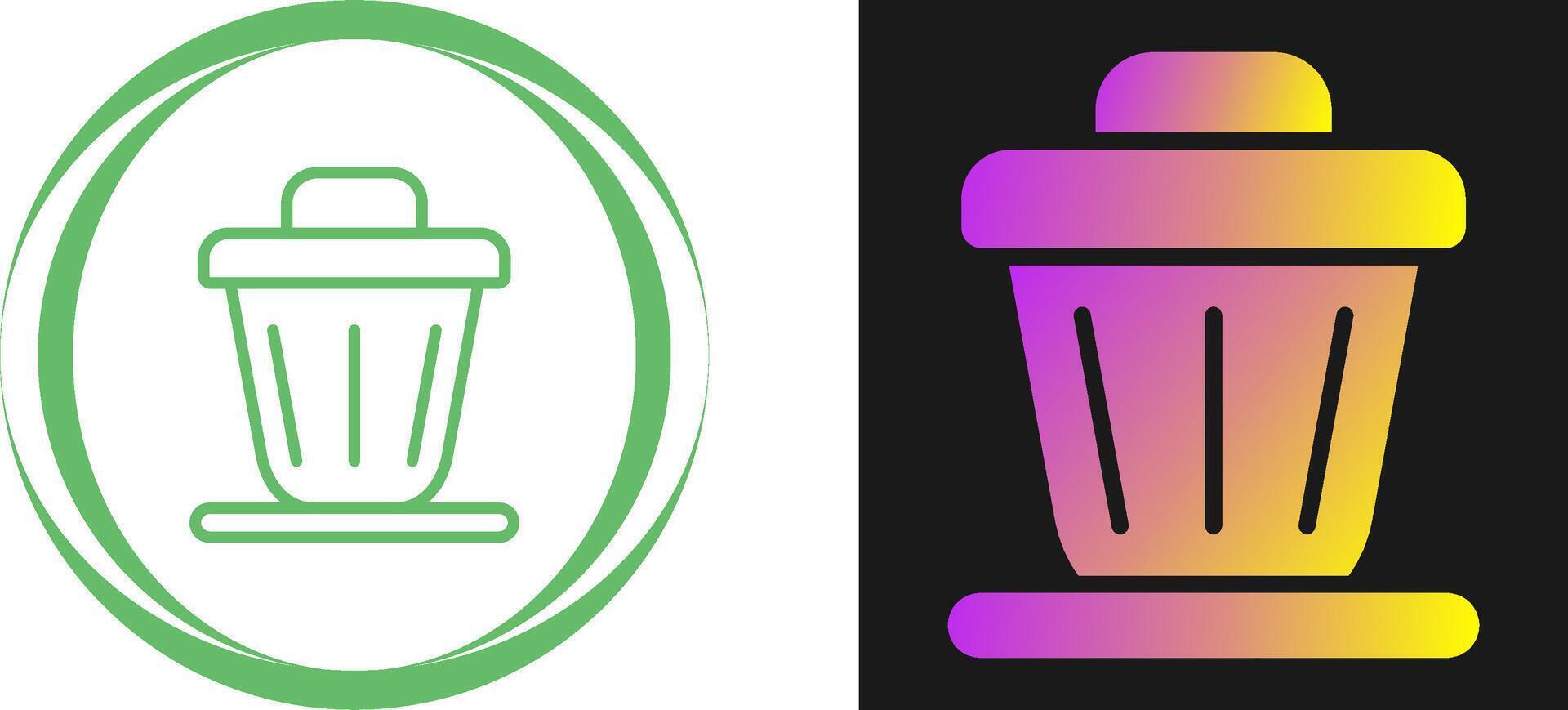 Trash bin Vector Icon
