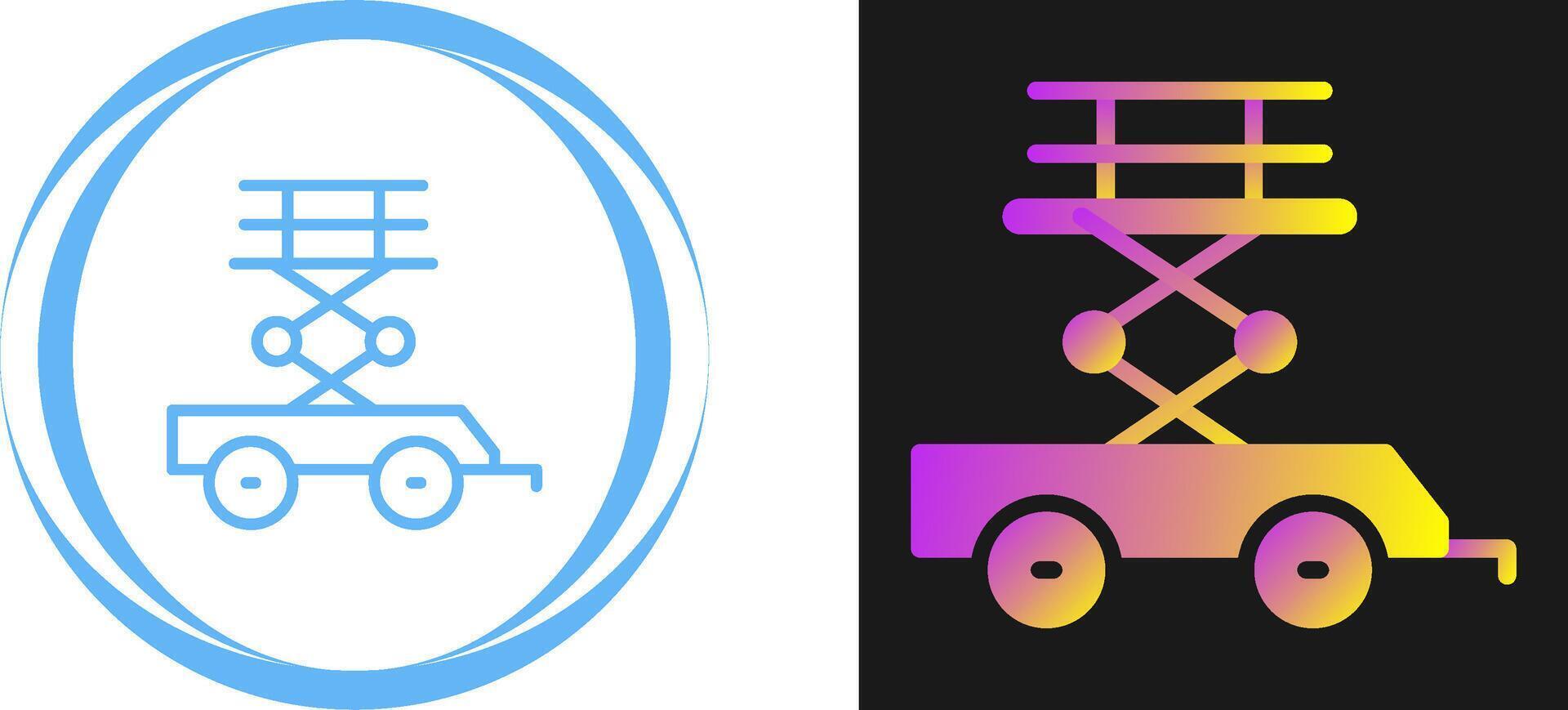 Scissor Lift Vector Icon