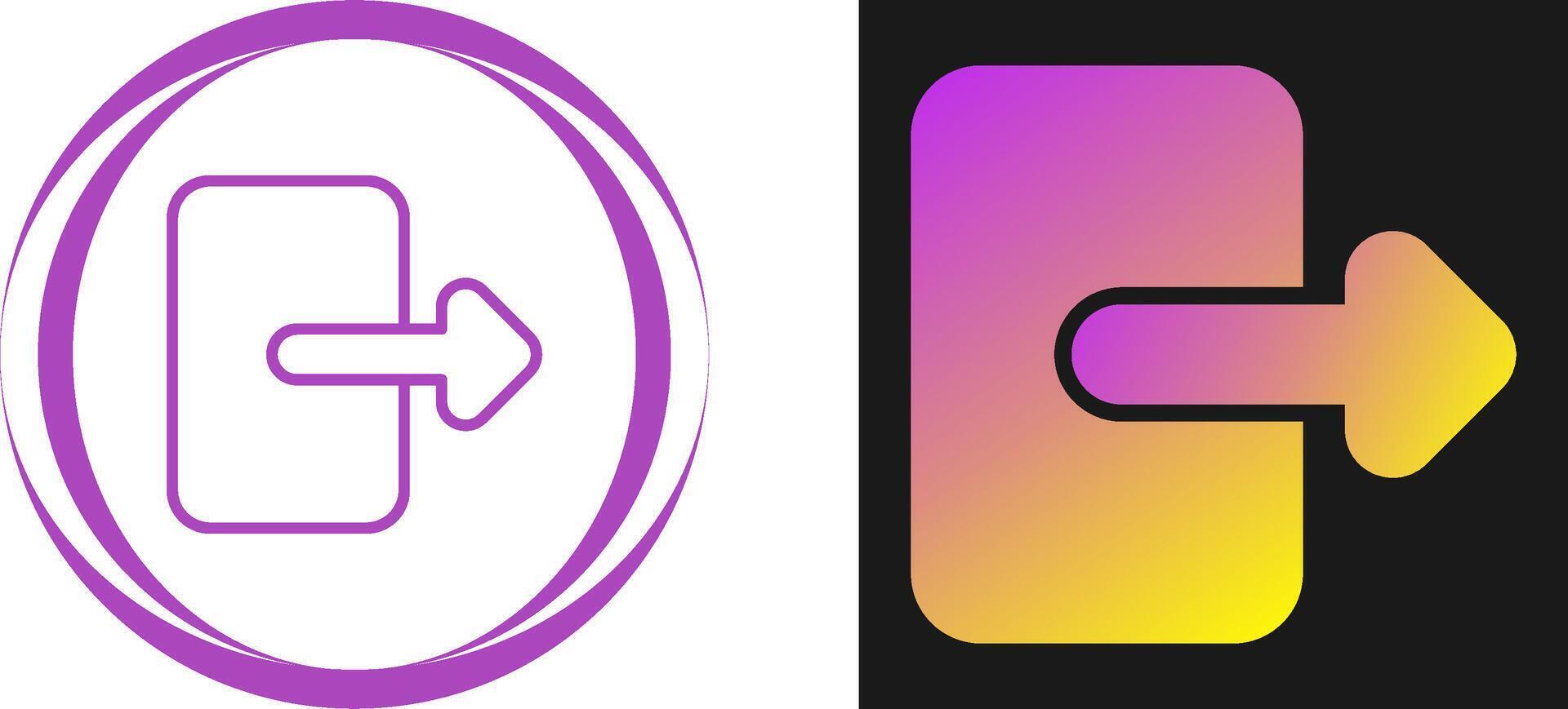 Exit Vector Icon