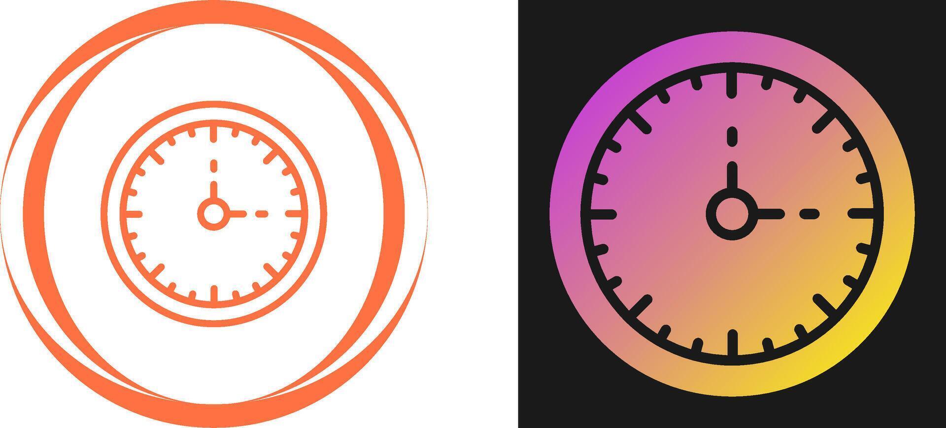Clock Three Vector Icon