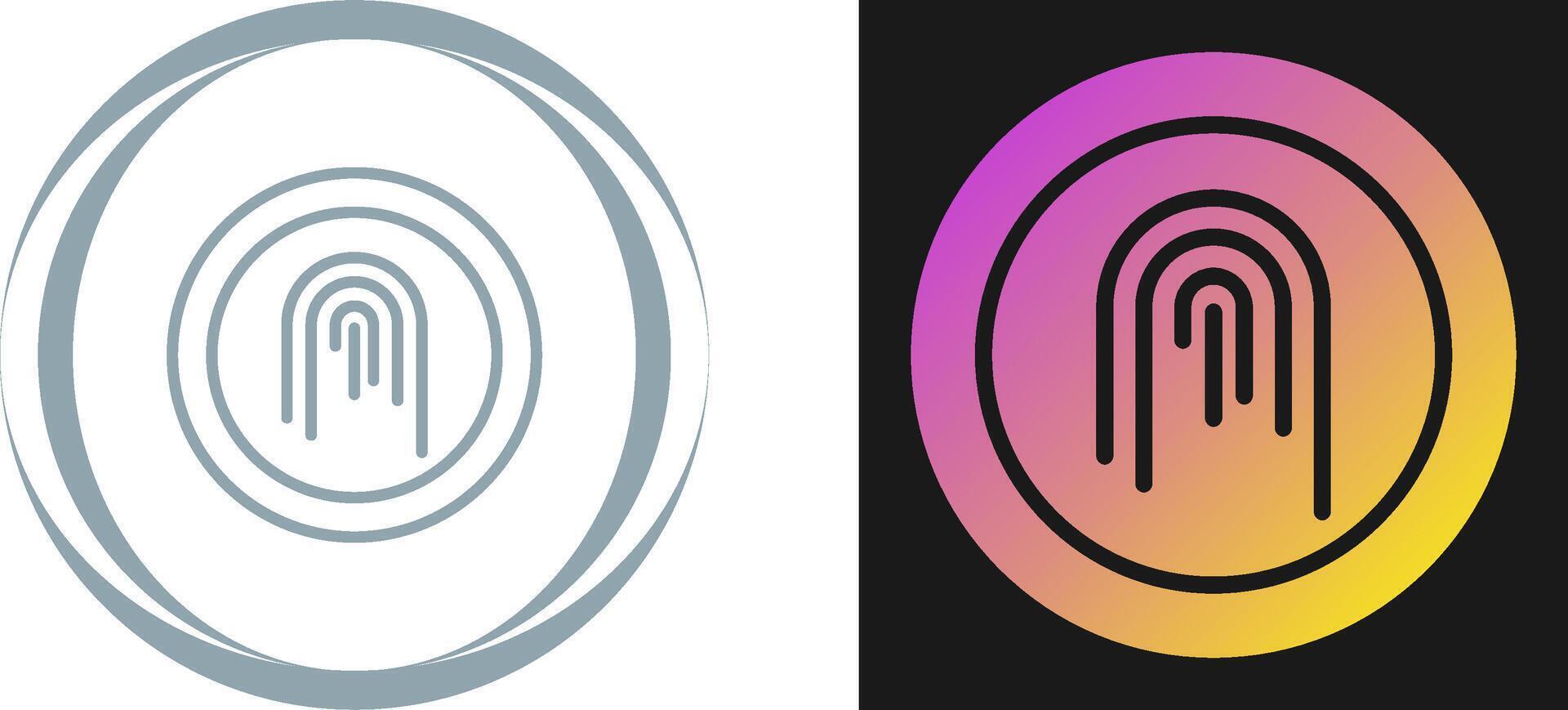 Fingerprint Vector Icon