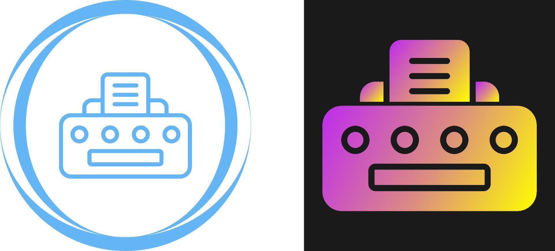 Document Printing Vector Icon