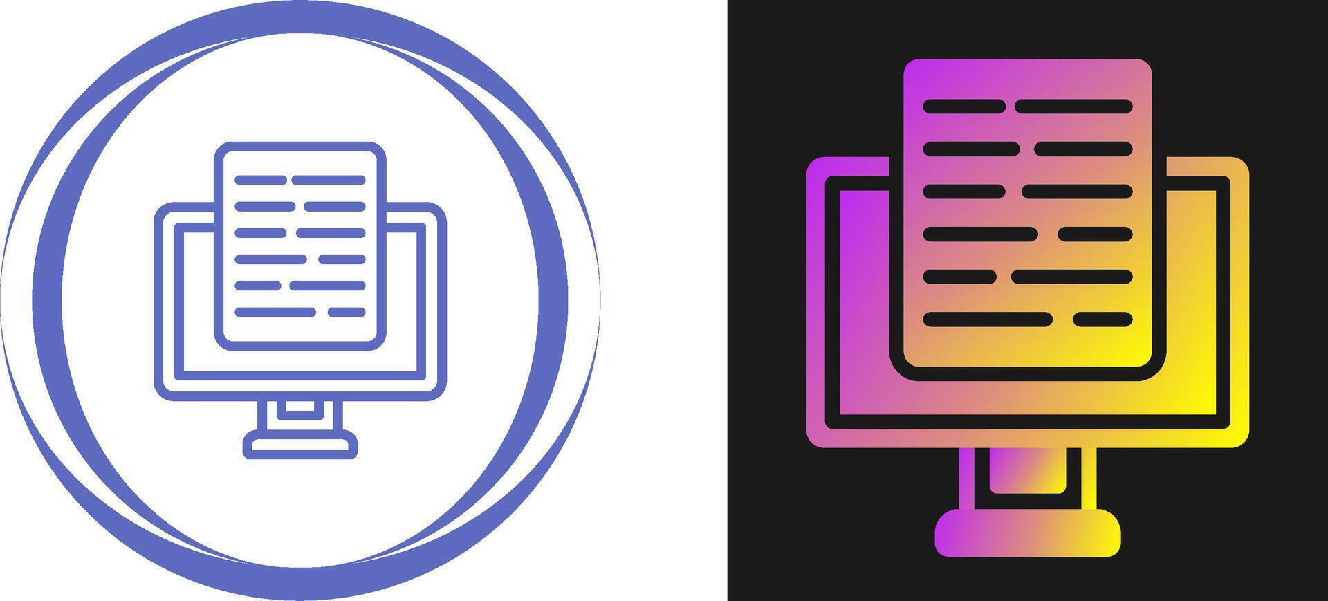 Document Presentation Vector Icon