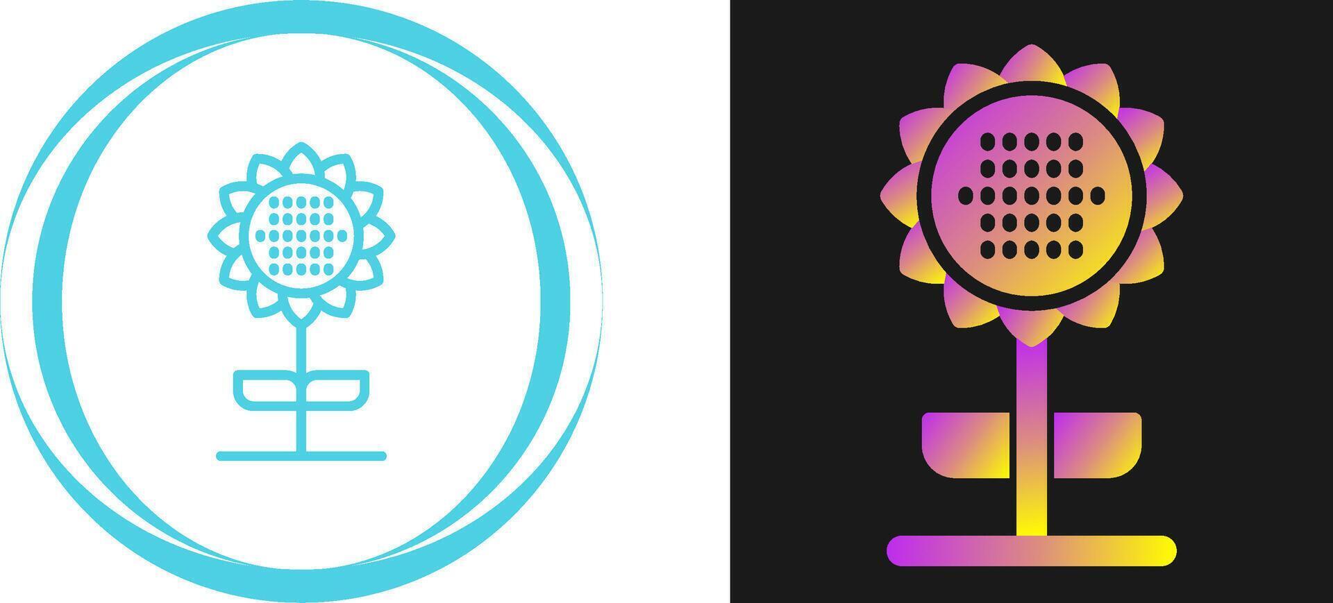 Sunflower Vector Icon