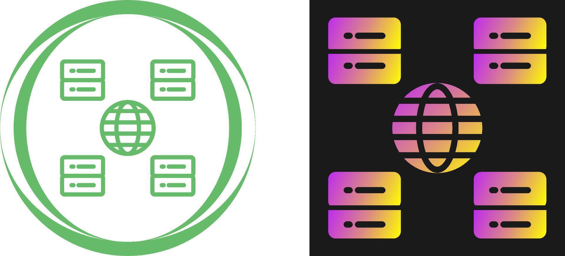 Content Delivery Network Vector Icon
