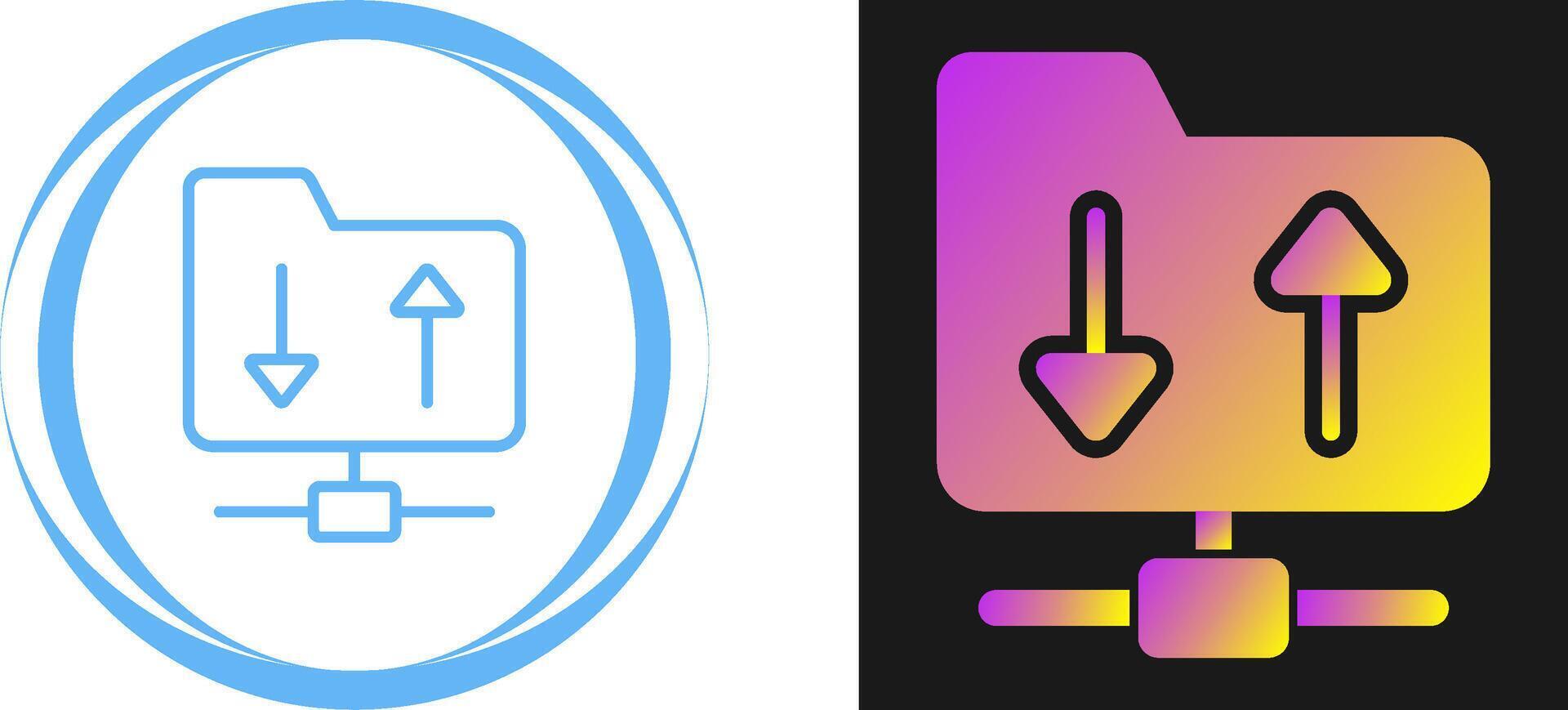 FTP Hosting Vector Icon