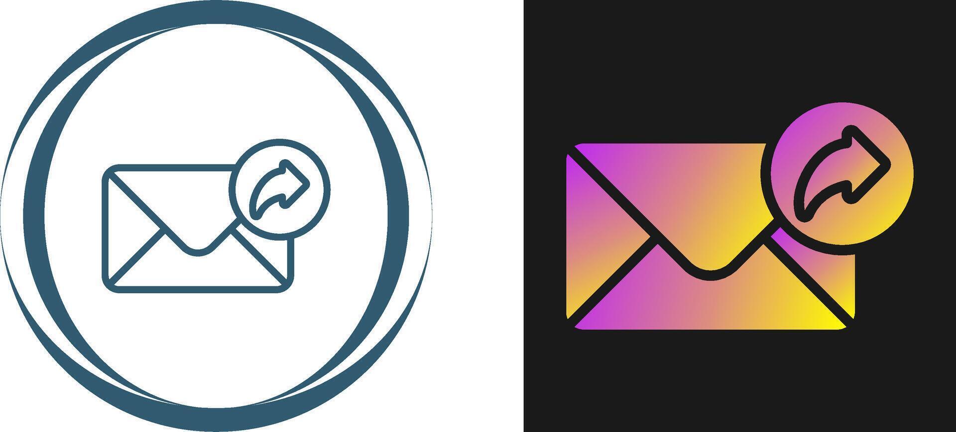 Email Forwarding Vector Icon