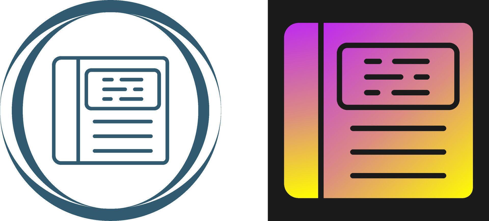 Orange Book Vector Icon
