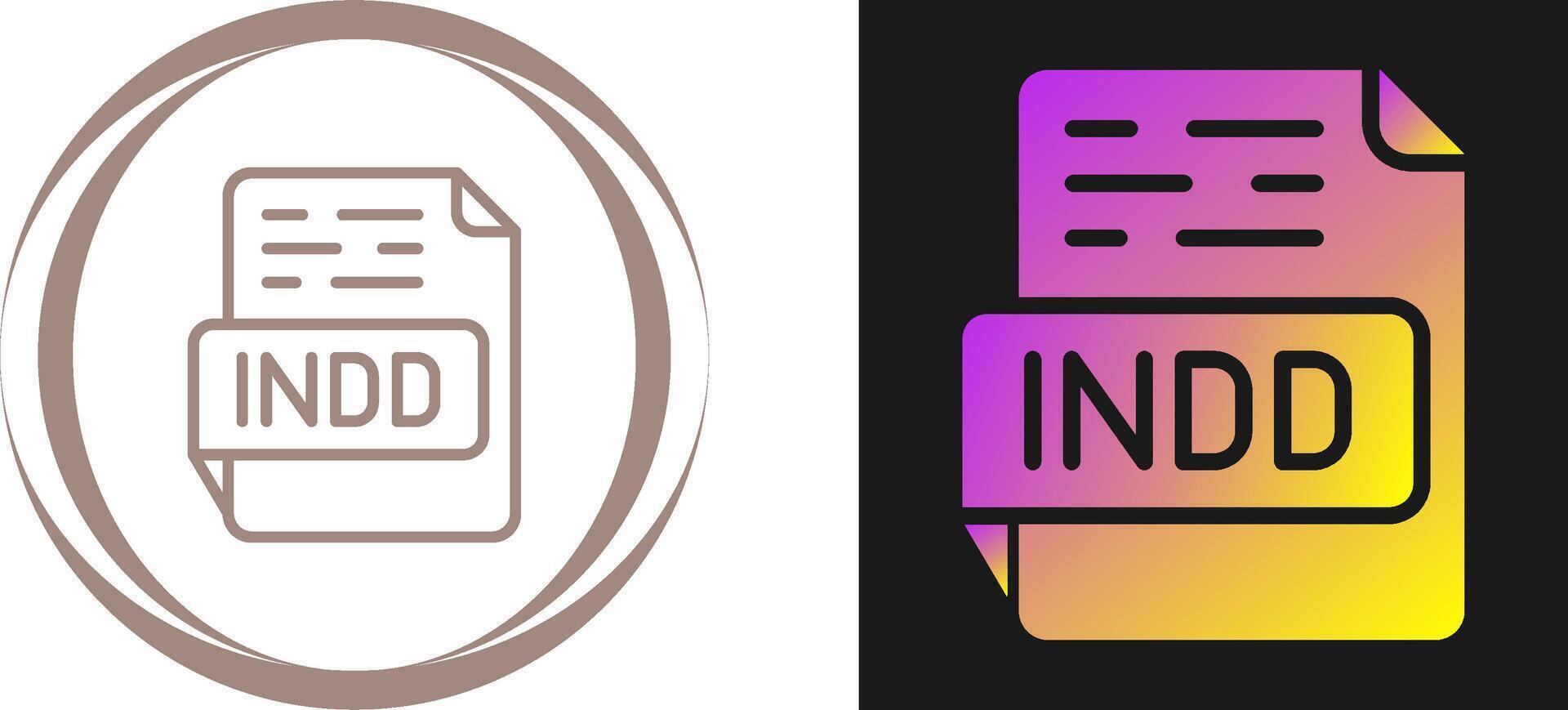 INDD Vector Icon