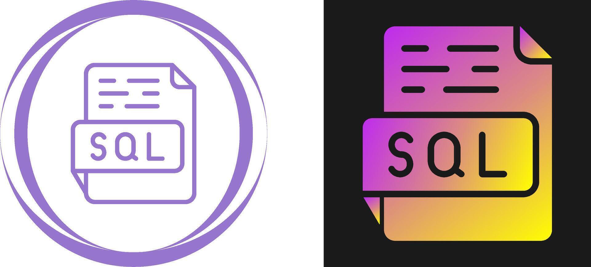 SQL Vector Icon 40648769 Vector Art at Vecteezy