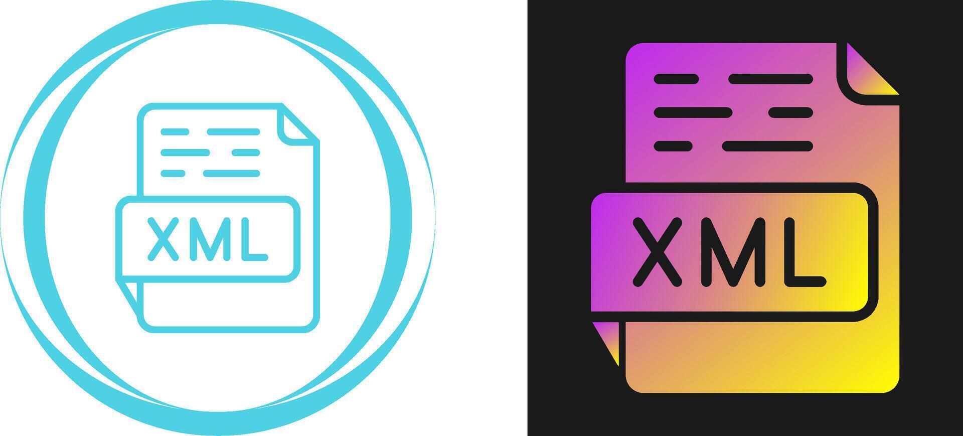 XML Vector Icon