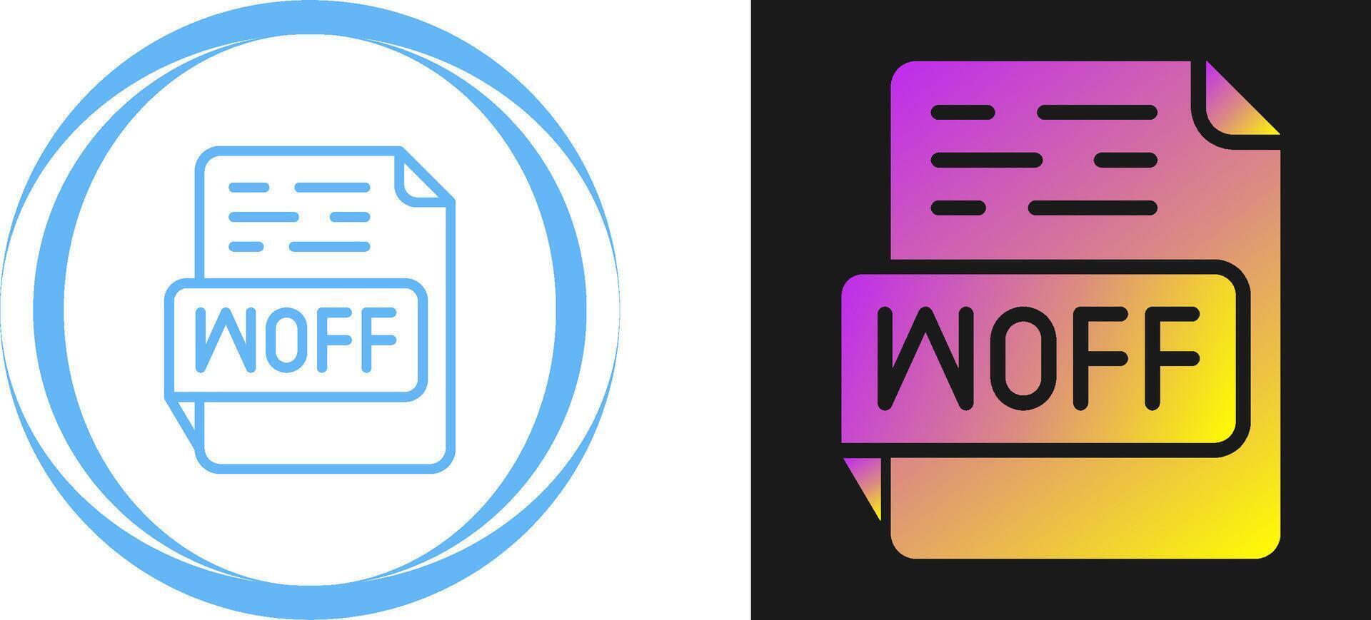 WOFF Vector Icon
