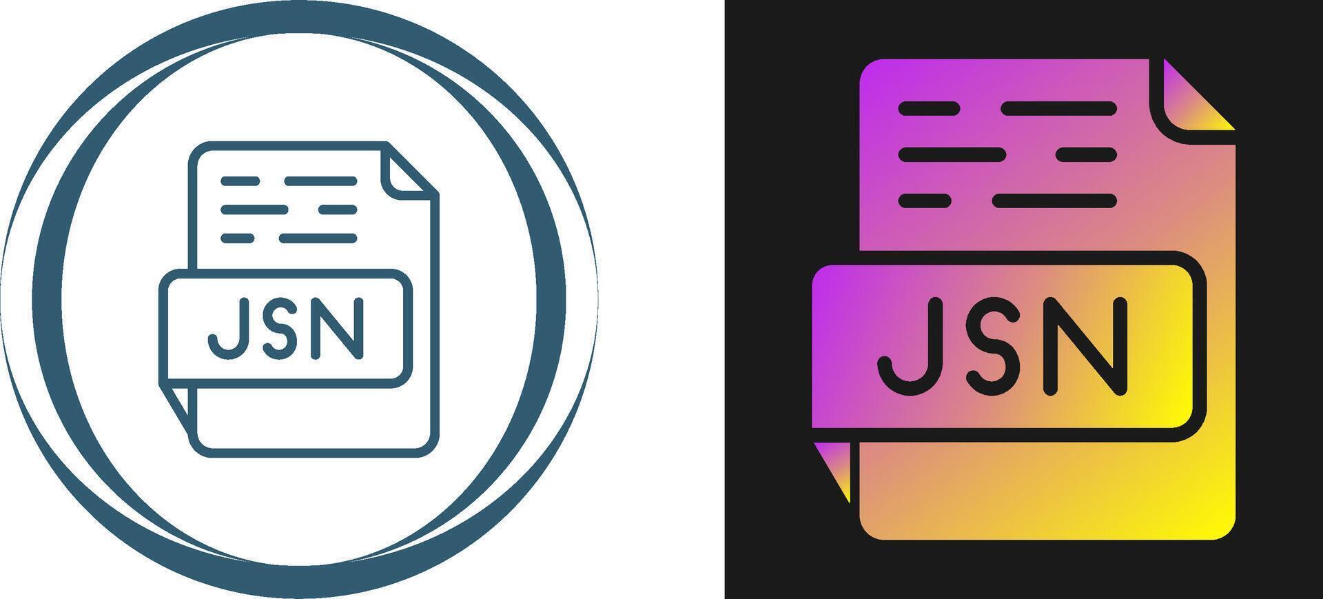 JSON Vector Icon