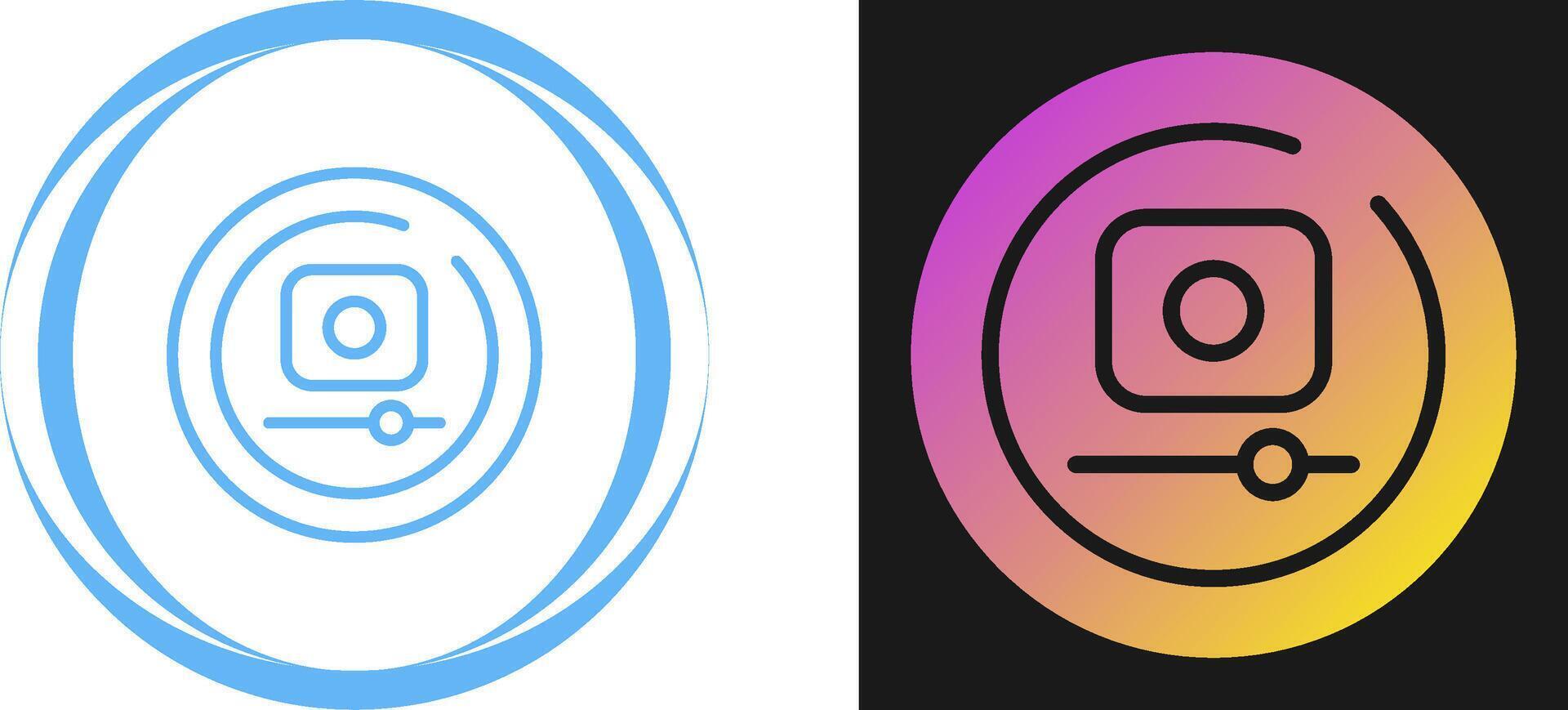 Video Record Circle Vector Icon
