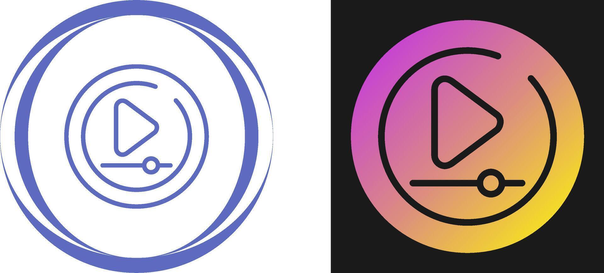 Video Play Circle Vector Icon