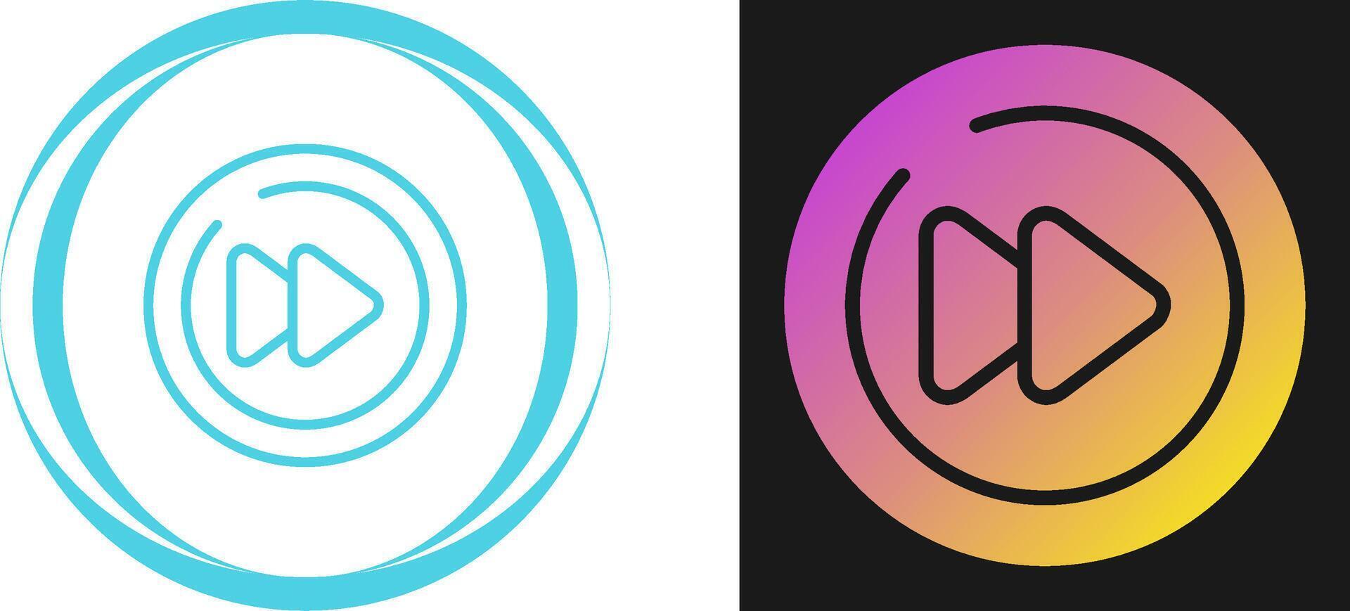 Video Next Track Circle Vector Icon