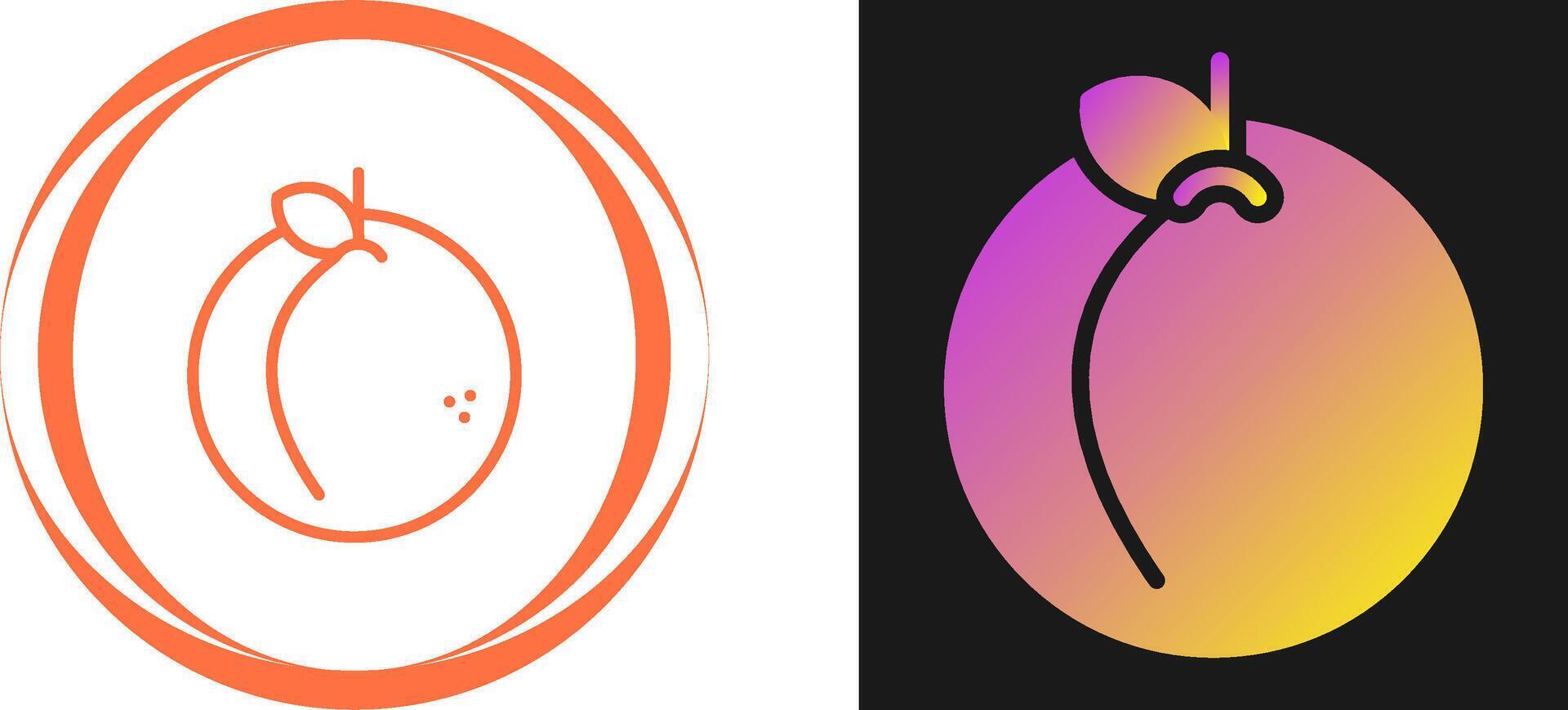 Peach Vector Icon