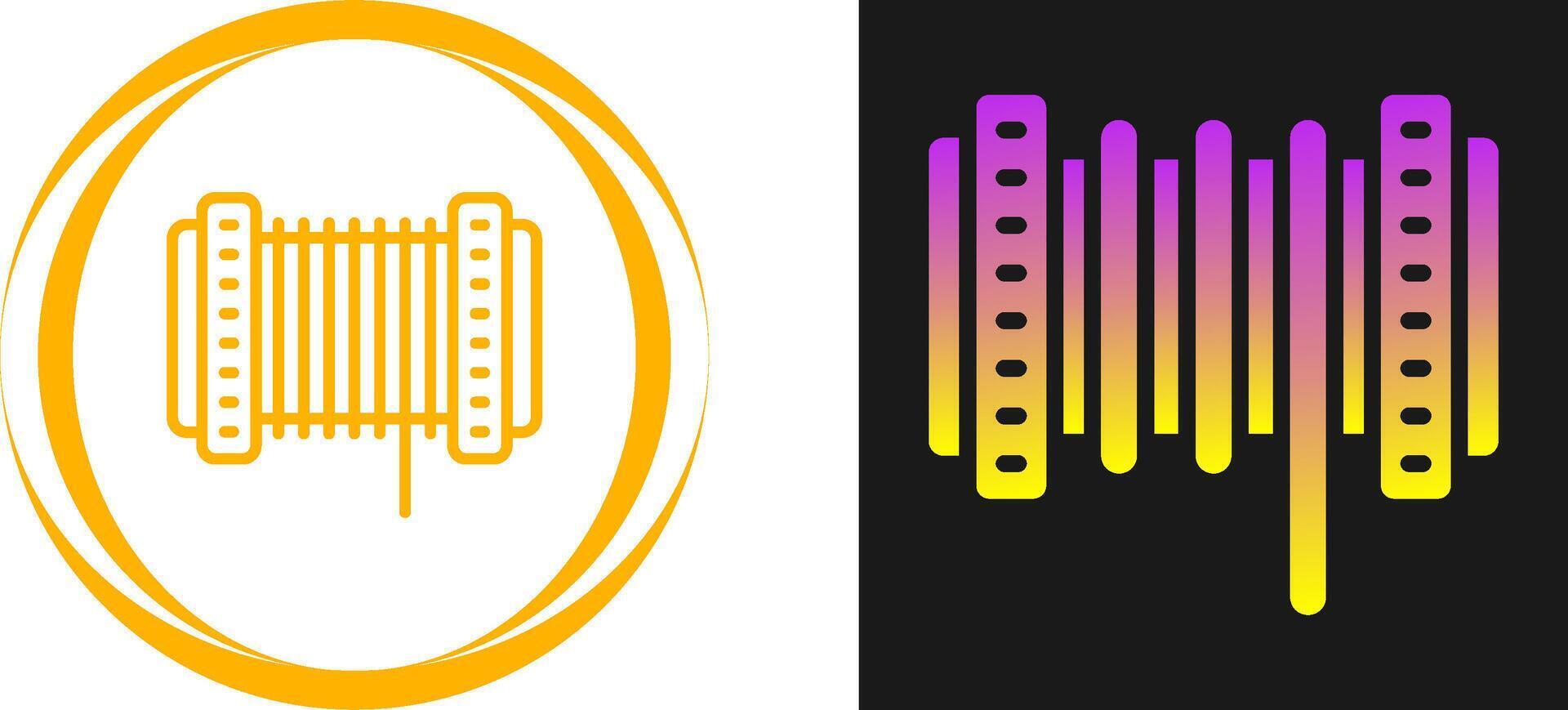 cable carrete vector icono
