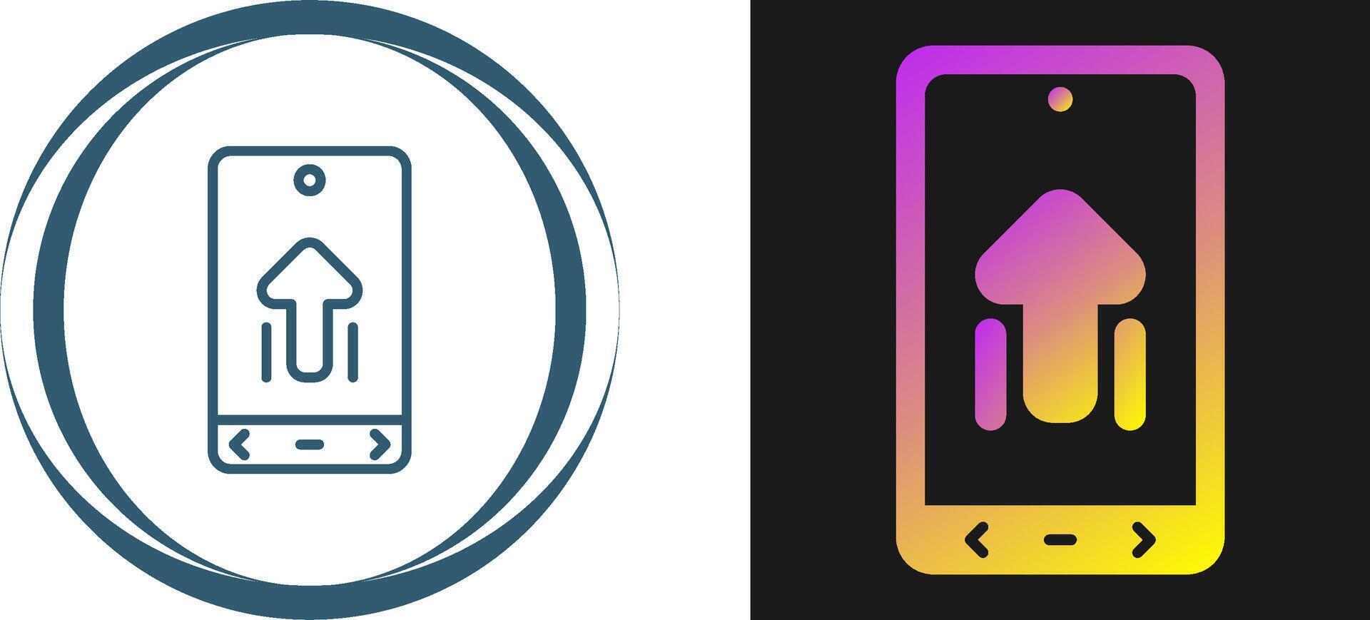 Swip Up Vector Icon