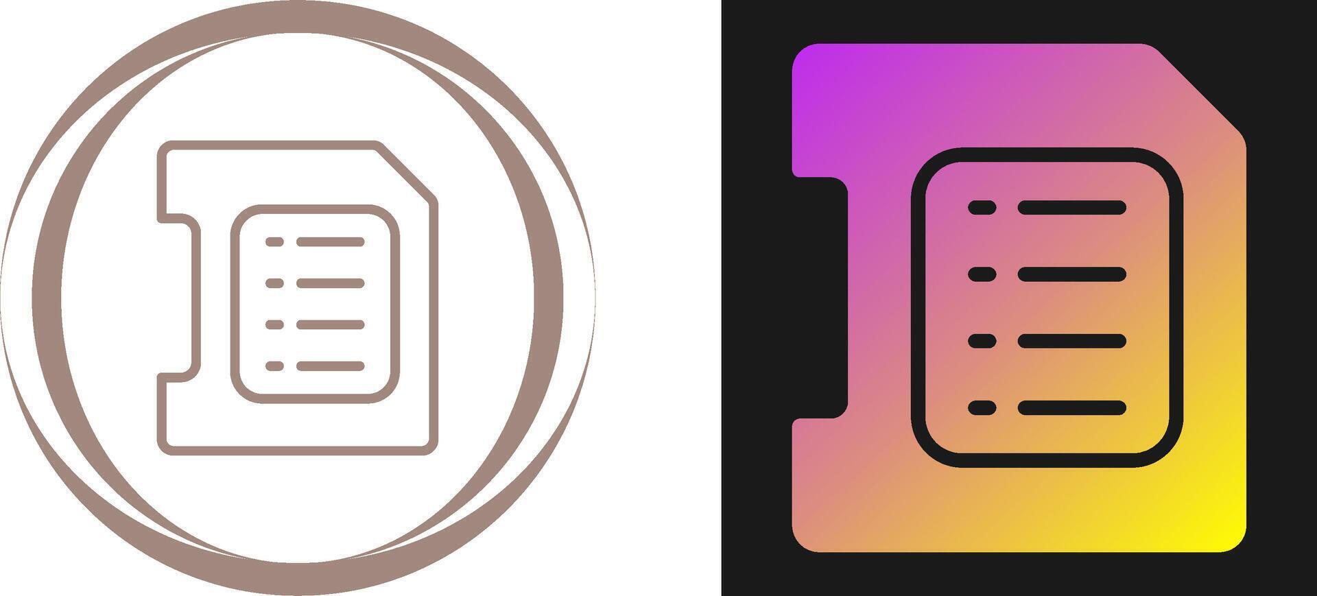 Sd Card Vector Icon