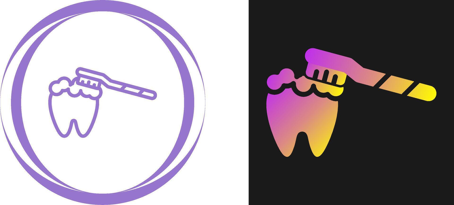 Brushing Teeth Vector Icon