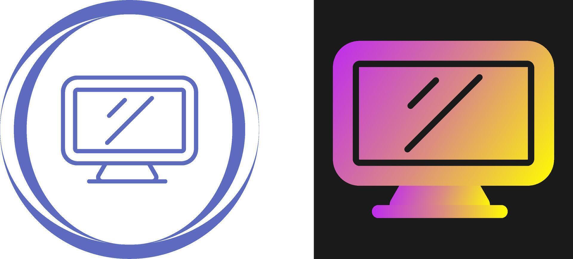 Computer Vector Icon