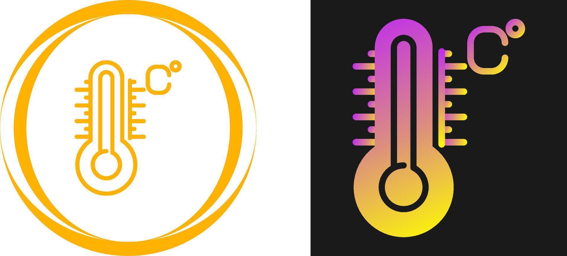 icono de vector de temperatura