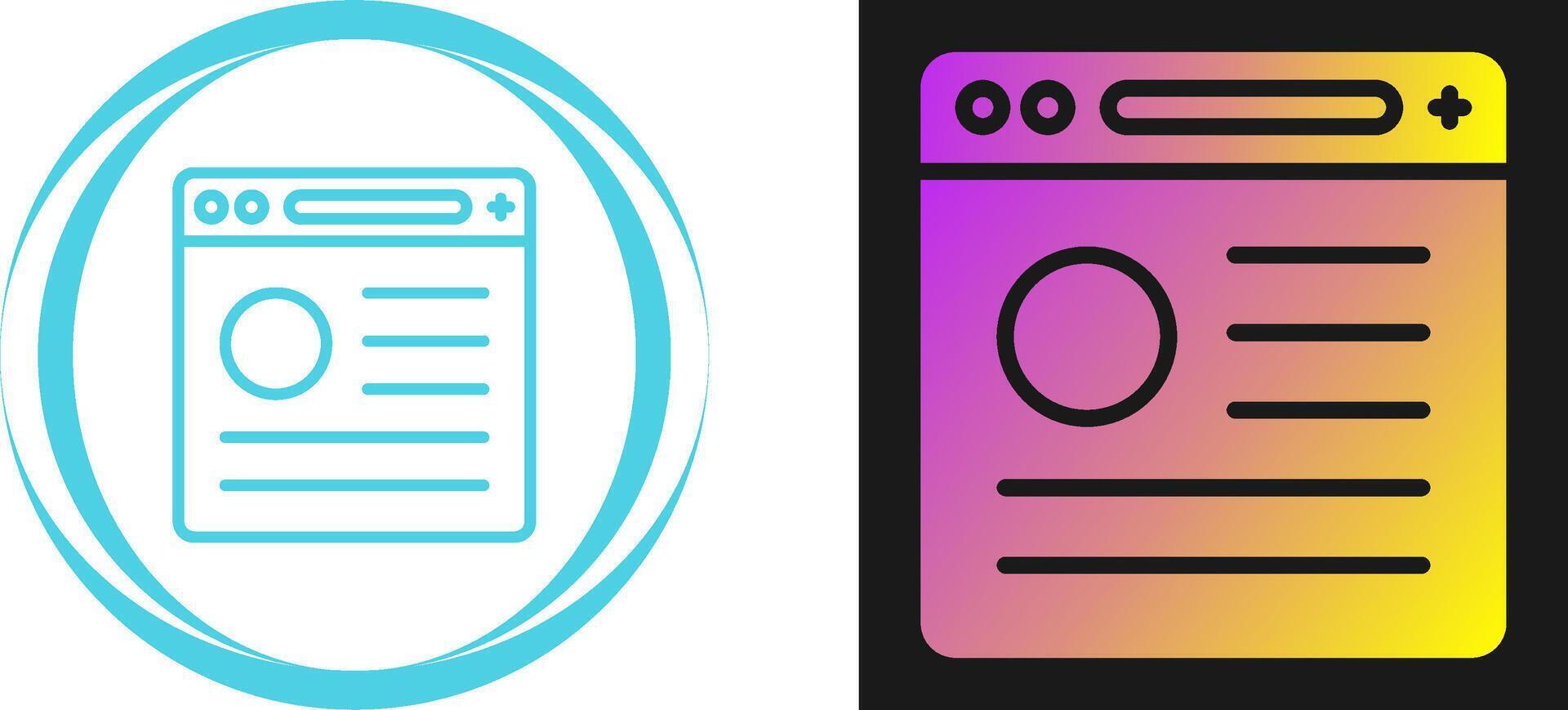 Browser Vector Icon