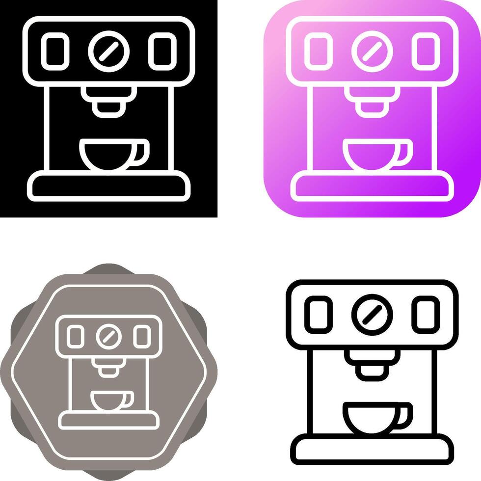 Coffee Maker with Wi-Fi Vector Icon