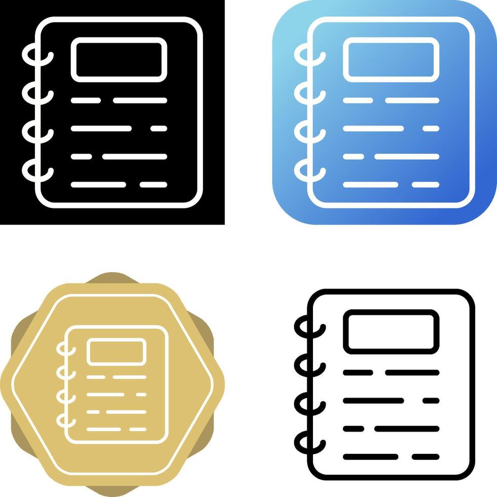 Address Book Vector Icon