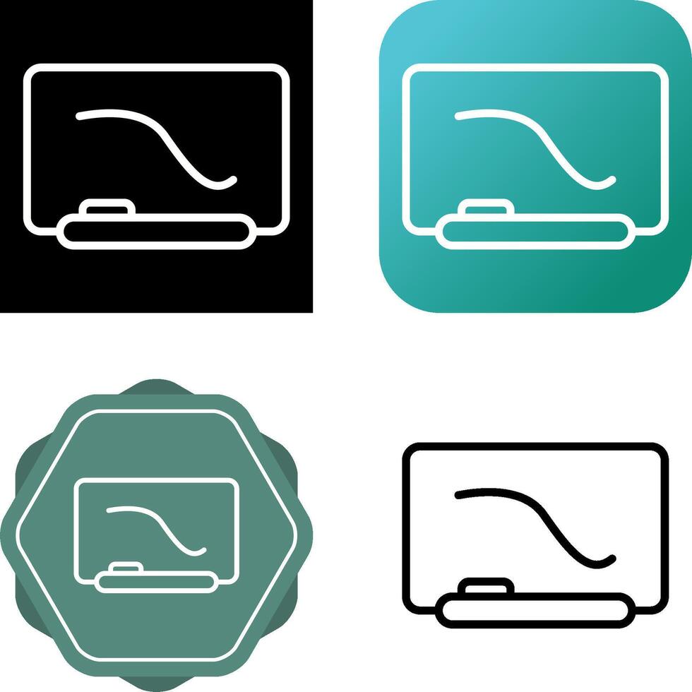 Interactive Whiteboard Vector Icon