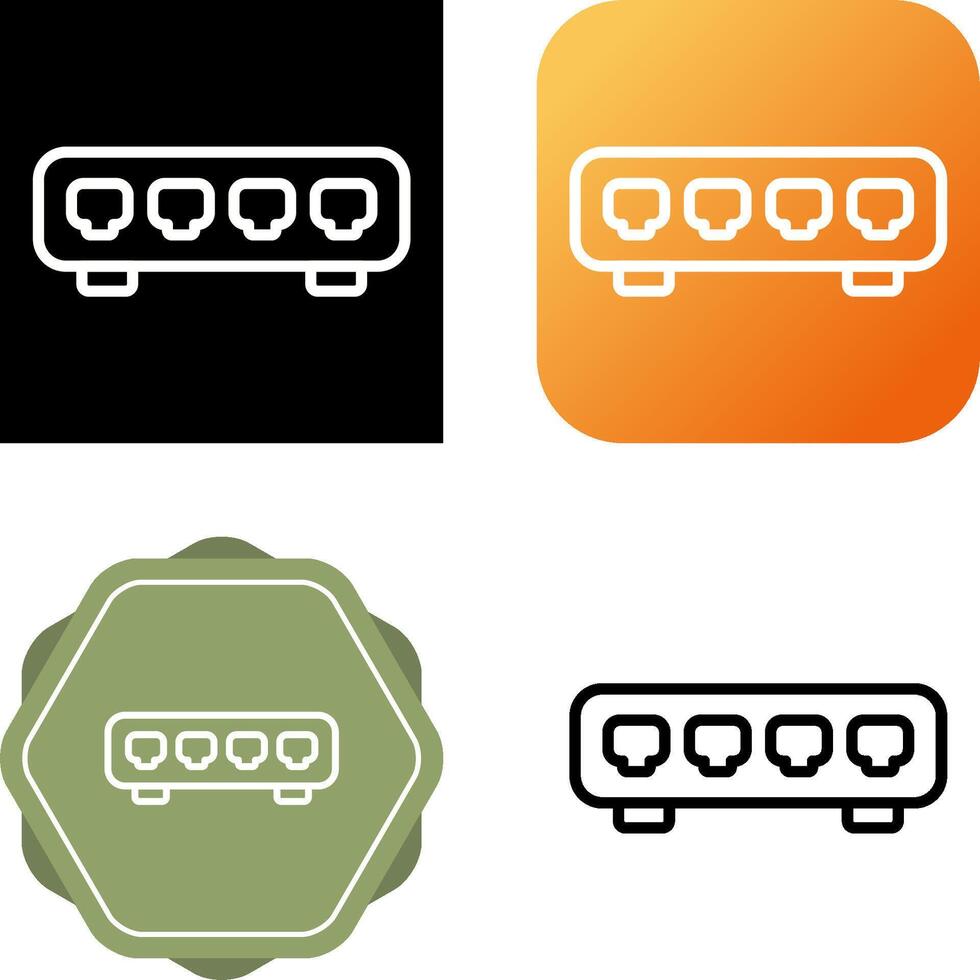 Ethernet Switch Vector Icon