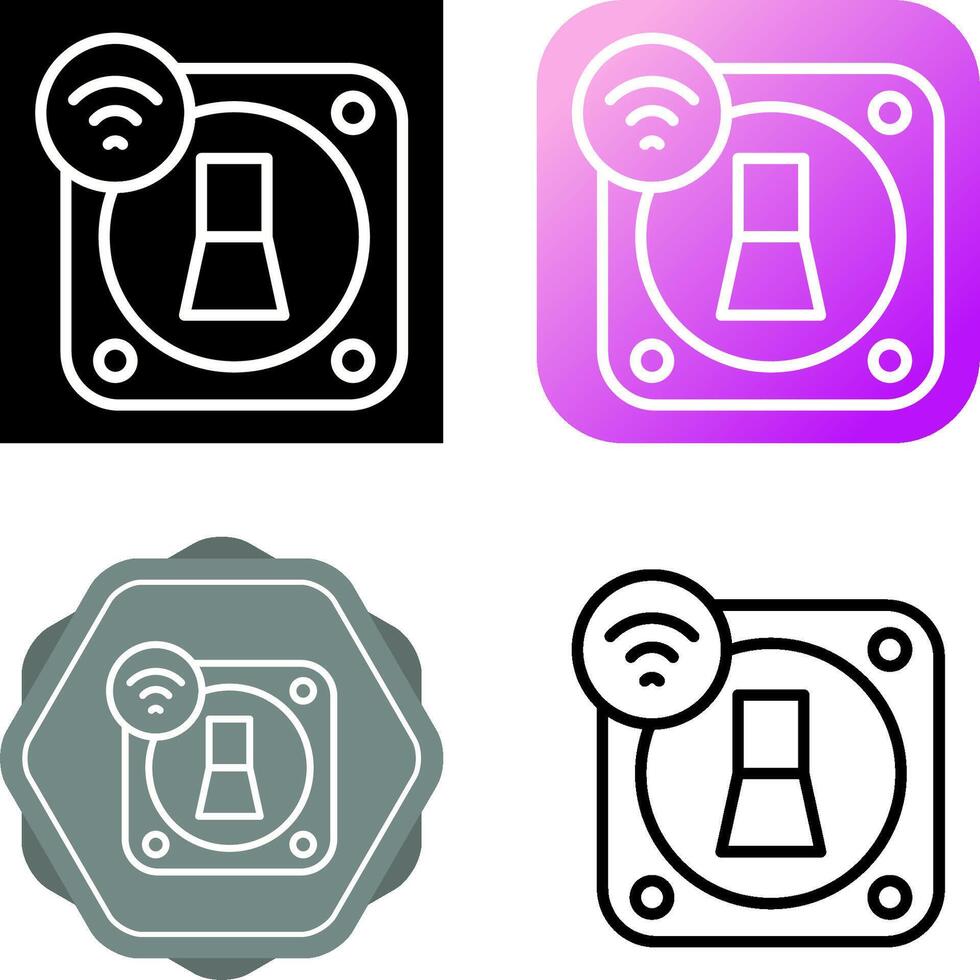 Smart Light Switch Vector Icon