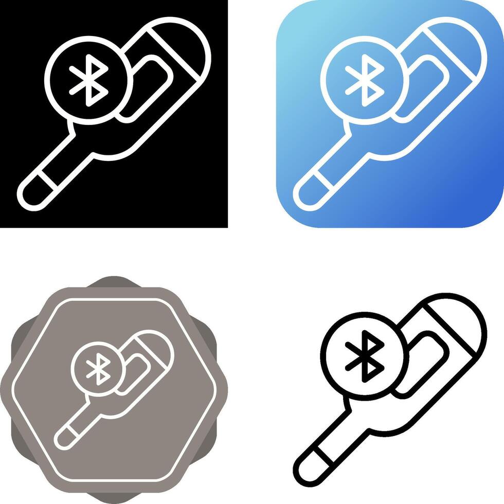 Bluetooth Thermometer Vector Icon