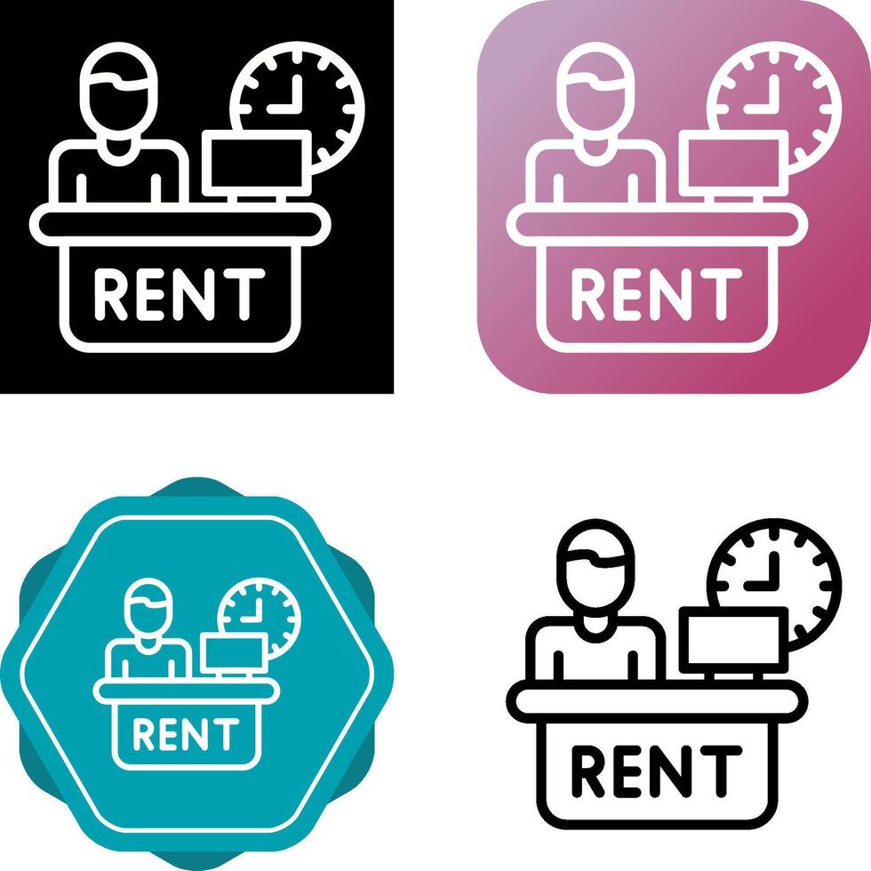 Rental Service Vector Icon