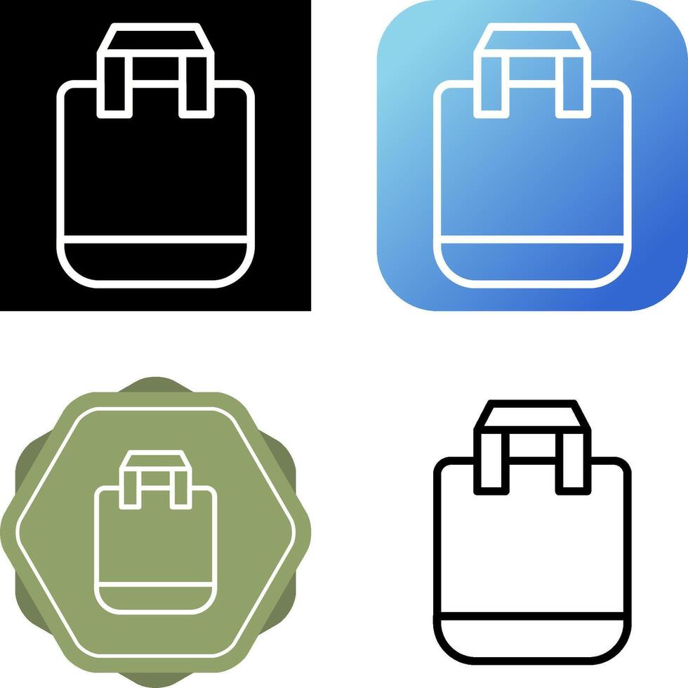 Reusable shopping bag Vector Icon